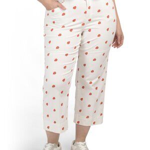 Women's Strawberry Cropped Pants, size 3X, NIP